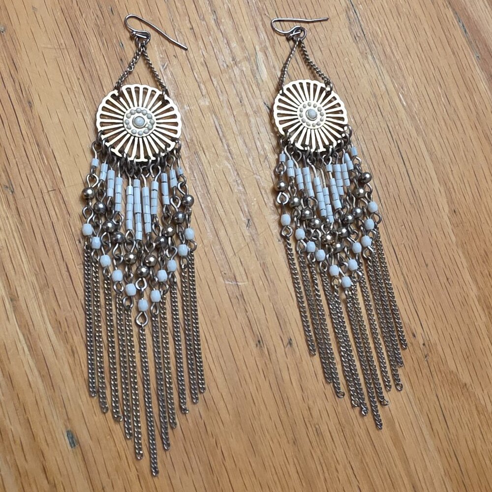 Chico's Navajo Chain Drop Dangle Earrings